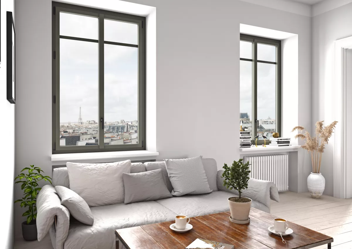 Photo de fenêtre aluminium ouvran discret