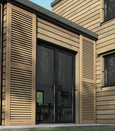 porte d'entrée aluminium 80 modèle merlin pleine
